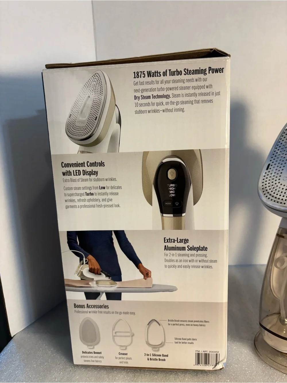 Conair Kids 2-in-1 Steam & Iron Handheld Steamer — White/Clear